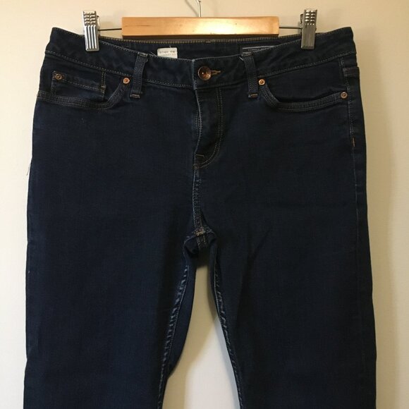 Tommy Hilfiger Organic Cotton Dark Navy Blue Denim Rome Straight Fit Jeans - Picture 3 of 16